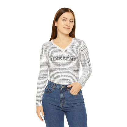 NEW! The Anti-Trump V-Neck Top for Women ("I DISSENT")